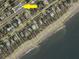 Aerial view of neighborhood and beach access at 2401 Palmetto Blvd, Edisto Island, SC 29438
