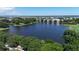 Beautiful view of waterfront with a bridge in the distance, showcasing a serene neighborhood at 2449 Daniel Island Dr, Daniel Island, SC 29492