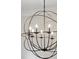 Close up shot of a modern orb chandelier with multiple lights at 2449 Daniel Island Dr, Daniel Island, SC 29492