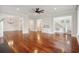 Open-concept living room with hardwood floors, recessed lighting, and access to other living spaces at 2449 Daniel Island Dr, Daniel Island, SC 29492