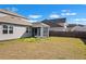 The home has a private fenced yard, an entertainment area, and well-maintained landscaping at 261 Celestial Blvd, Summerville, SC 29486