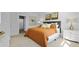 Inviting bedroom featuring a cozy bed with stylish pillows and a white dresser with gold accents at 288 Watersglen Dr, Summerville, SC 29486
