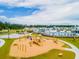 Aerial view of playground showing various equipment perfect for children of all ages in the community at 288 Watersglen Dr, Summerville, SC 29486