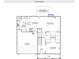 Detailed first floor plan showcasing the kitchen, garage, Gathering room, and outdoor patio/deck at 300 Saxony Loop, Summerville, SC 29486