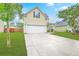Charming two-story home featuring an attached two car garage and a well-manicured front yard at 3055 Nantuckett Ave, North Charleston, SC 29420