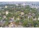 Aerial view of treetops and home at 315 Clubview Rd, Summerville, SC 29485