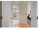 This home's bathroom features a tiled glass enclosed shower, garden tub, and white tile flooring at 315 Clubview Rd, Summerville, SC 29485