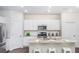 Bright kitchen with granite countertops, stainless steel appliances, white cabinets, and a stylish island at 328 Tiliwa St, Summerville, SC 29486