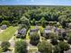 Aerial view of homes bordering a beautiful creek surrounded by lush green forest at 3426 Acorn Drop Ln, Johns Island, SC 29455