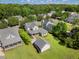 A scenic aerial view of a residential neighborhood on a beautiful day at 3426 Acorn Drop Ln, Johns Island, SC 29455