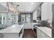 Spacious kitchen with modern appliances, a center island, and stylish pendant lighting at 3426 Acorn Drop Ln, Johns Island, SC 29455