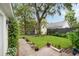 Charming backyard oasis with a play area, storage shed, and meticulous landscaping with mature trees at 36 Nicholson St, Charleston, SC 29407