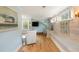 Comfortable office with natural light and built-in desk and seating at 36 Nicholson St, Charleston, SC 29407