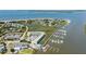 Breathtaking aerial of the coastal condo community, with boat docks and beautiful surroundings at 3701 Docksite Rd # 220, Edisto Island, SC 29438