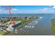 Beautiful aerial view showcases waterfront condo near marina and coastal community at 3701 Docksite Rd # 220, Edisto Island, SC 29438