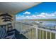 Scenic balcony view overlooking a marina with docked boats and a picturesque waterfront at 3701 Docksite Rd # 220, Edisto Island, SC 29438