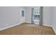 Bedroom featuring blue walls and a window with patterned curtains offering natural light at 4003 Radcliffe Place Dr # B6, Charleston, SC 29414