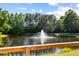 Pond with fountain in a community featuring lush greenery surrounding it at 4009 E Amy Ln, Johns Island, SC 29455