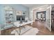Comfortable home office with a view of the living room, ideal for work or study at 4129 Maidstone Dr, Mount Pleasant, SC 29466