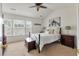 Bright bedroom with vaulted ceiling, a cozy carpet, and plenty of natural light from multiple windows at 432 Doane Way, Wando, SC 29492