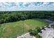 Expansive aerial view of well maintained soccer fields, baseball field and parking areas at 465 Blue Dragonfly Dr, Charleston, SC 29414