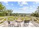 Scenic balcony view with outdoor seating offers picturesque water views and a relaxing atmosphere at 4855 Retriever Rd, Wadmalaw Island, SC 29487