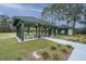 A community pavilion offers a lovely space for outdoor gatherings and picnics at 493 Nelliefield Trl, Wando, SC 29492