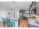 Stylish kitchen featuring granite countertops and stainless steel appliances at 493 Nelliefield Trl, Wando, SC 29492