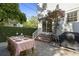 Backyard patio featuring a dining table for outdoor entertaining and easy access to the home at 5 Smith St, Charleston, SC 29401
