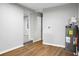 The finished basement provides access to the water heater and additional living space at 5056 Piedmont Ave, North Charleston, SC 29406