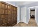 Welcoming foyer featuring a double door entry, hardwood floors and neutral decor at 809 O'Sullivan Dr, Mount Pleasant, SC 29464