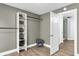 This large walk-in closet features a safe and ample storage space at 809 O'Sullivan Dr, Mount Pleasant, SC 29464