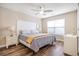 Cozy bedroom featuring a ceiling fan, and ample natural light at 1003 Washitonia Way # A, Charleston, SC 29492