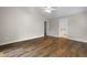 Bedroom with wood floors and ensuite bathroom at 105 Londonderry Rd, Goose Creek, SC 29445