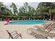 Inviting community pool with plenty of lounge chairs and umbrellas at 1054 Bennington Dr, Charleston, SC 29492