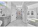 Bathroom featuring glass shower enclosure and bright natural light at 1095 Saltwater Cir, Johns Island, SC 29455