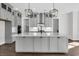 Modern kitchen featuring quartz countertops, stainless steel appliances and gray cabinets at 1095 Saltwater Cir, Johns Island, SC 29455