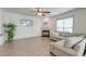Cozy living room with a fireplace, modern decor, and comfortable seating at 122 Foxglove Ave, Summerville, SC 29483
