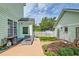 Outdoor patio with a fire pit, comfortable seating, and a privacy fence at 122 Foxglove Ave, Summerville, SC 29483