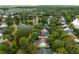 Aerial view of home by pond with trees and neighborhood at 1232 Palmetto Peninsula Dr, Mount Pleasant, SC 29464
