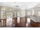Open-concept living space with hardwood flooring and lots of natural light at 1232 Palmetto Peninsula Dr, Mount Pleasant, SC 29464