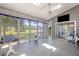 Bright and airy sunroom with skylights and panoramic views of the water at 1232 Palmetto Peninsula Dr, Mount Pleasant, SC 29464