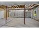 Spacious unfinished basement with exposed ceiling, steel stud walls, and concrete floor at 1327 Wood Sorrel Dr, Moncks Corner, SC 29461