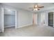 Large bedroom with a ceiling fan, closet, and attached bathroom at 137 Ashton Dr, Goose Creek, SC 29445