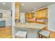 Kitchen with granite countertops, kitchen island, and stainless appliances at 1512 Eagle Landing Blvd, Hanahan, SC 29410