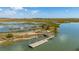 Picturesque aerial view of tranquil waterway and marshland with a dock at 1537 Tomato Farm Cir, Mount Pleasant, SC 29464