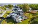 Wide aerial perspective of the home and property highlighting the outdoor living spaces and waterfront views at 1537 Tomato Farm Cir, Mount Pleasant, SC 29464