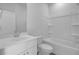 Bathroom with vanity, toilet, and tub/shower combination at 199 Belfort Pl, Summerville, SC 29486