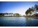 Scenic view of the lake with tree-lined shore and clear blue sky above at 199 Belfort Pl, Summerville, SC 29486