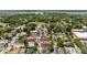 Picturesque aerial view of a neighborhood showcasing lush green trees and a baseball field at 2 Francis St # H, Charleston, SC 29403